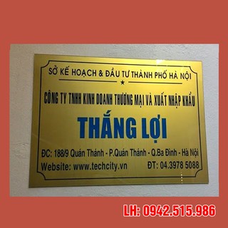 BẢNG TÊN CÔNG TY 30X40cm