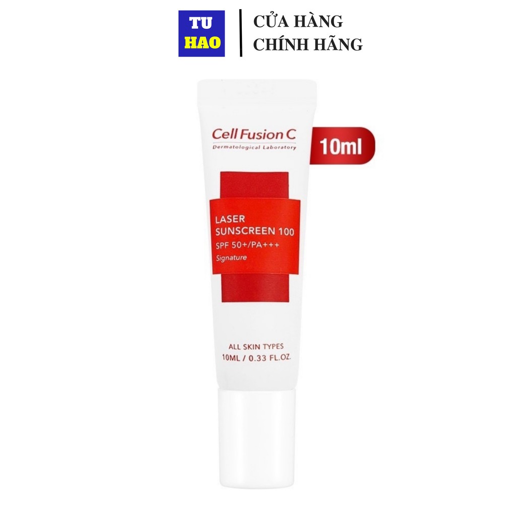 Kem chống nắng Cell Fusion C Laser Sunscreen 100 SPF50+ Cream chống nắng 10ml