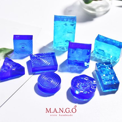 Khuôn silicon mô hình nước gợn sóng làm resin epoxy sáng tạo
