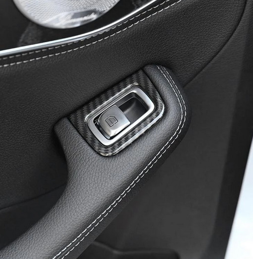 Ốp Tỳ Tay Lên Kính, Ốp Gió Sau, Ốp Nội Thất Carbon Mercedes-Benz C class 2017+.GLC class 2016+