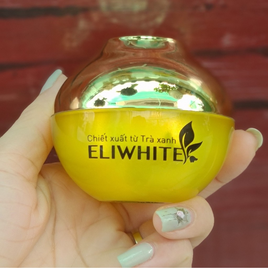 Kem ngừa mụn mờ thâm nám trắng da EliWhite trà xanh 15g chính hãng