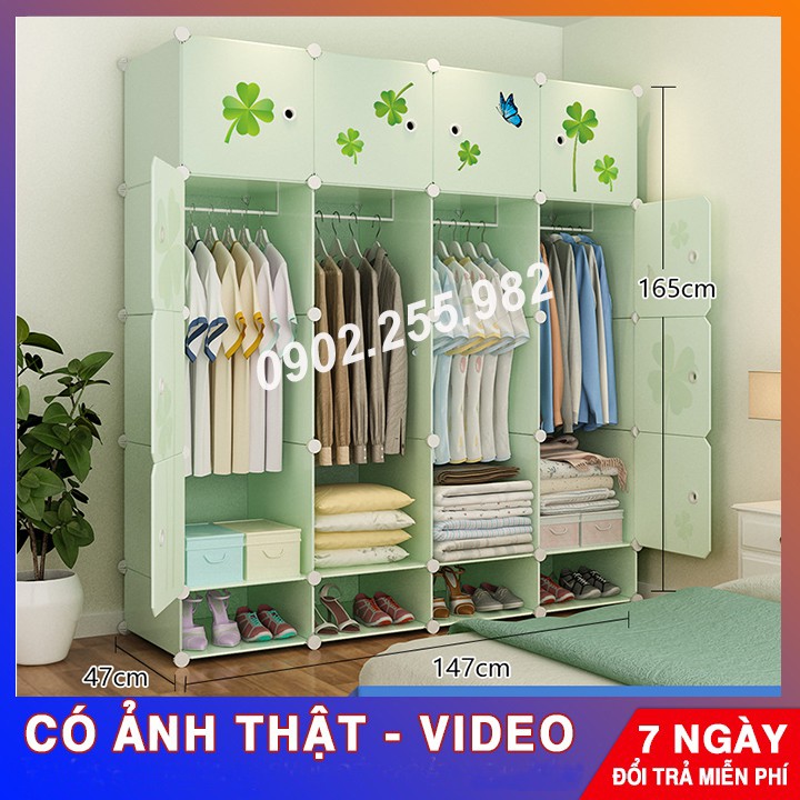 [RẺ NHẤT SHOPEE] TỦ NHỰA LẮP GHÉP 16 Ô + 4 GIÀY THÂN HỒNG - CỬA MẶT CƯỜI NGỘ NGHĨNH ĐỂ ĐỒ ĐA NĂNG THÔNG MINH sâu 47cm