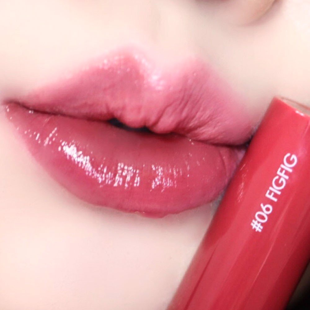 (CAM KẾT AUTH, TEM HIDDEN TAG) Son bóng Romand Juicy lasting tint màu 06 Fig Fig hồng đỏ đất