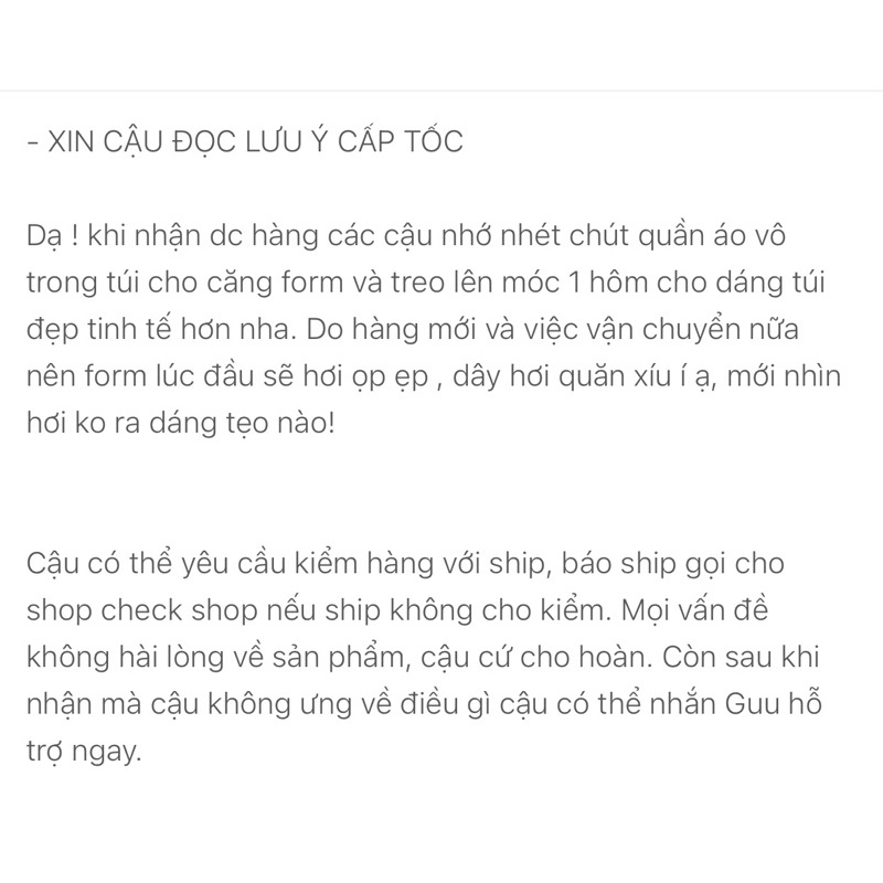 Túi Đen Chỉ MYGUU G02