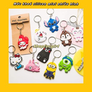 Móc khóa silicon nhiều hình-shopforgirl (ngẫu nhiên mẫu)