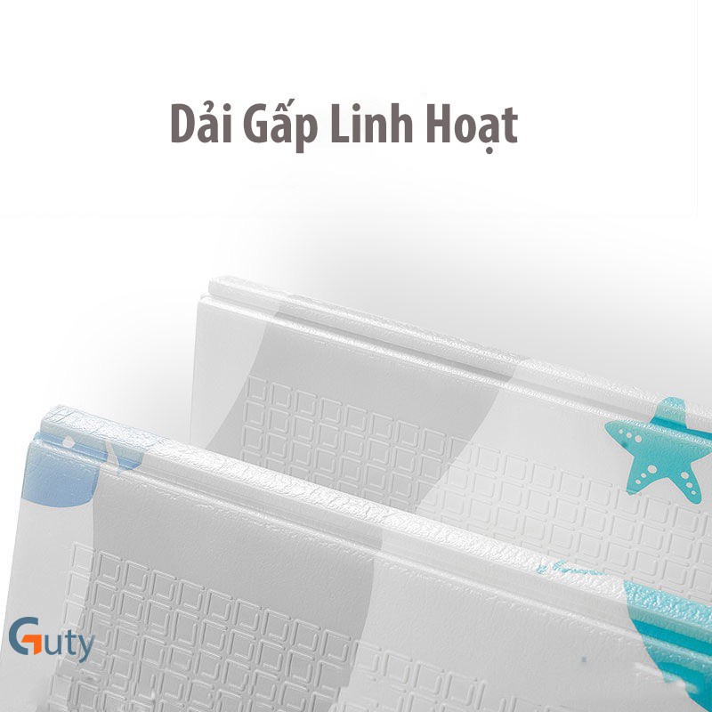 Thảm Xốp Trải Sàn Gấp Gọn Cho Bé XPE | Chiếu Ngủ Trưa Văn Phòng | Loại 1m8 x 2m | Chống Thấm Chống Trơn Trượt |Không Mùi