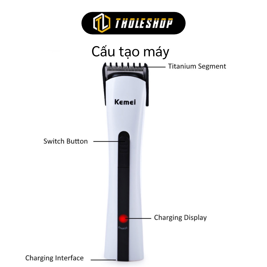 Máy cắt tóc - Tông đơ cắt tóc cho trẻ em người lớn Kemei KM-2516 sạc pin hàng fullbox chính hãng  2731