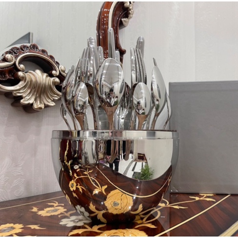 quả trứng thìa dĩa, bộ thìa dĩa quả trứng cao cấp. thìa dĩa INOX304 quả trứng