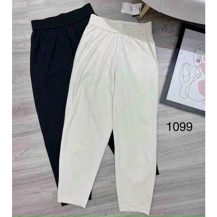 Quần baggy vải cao cấp chất ruby chính hãng cạp chun hót trend