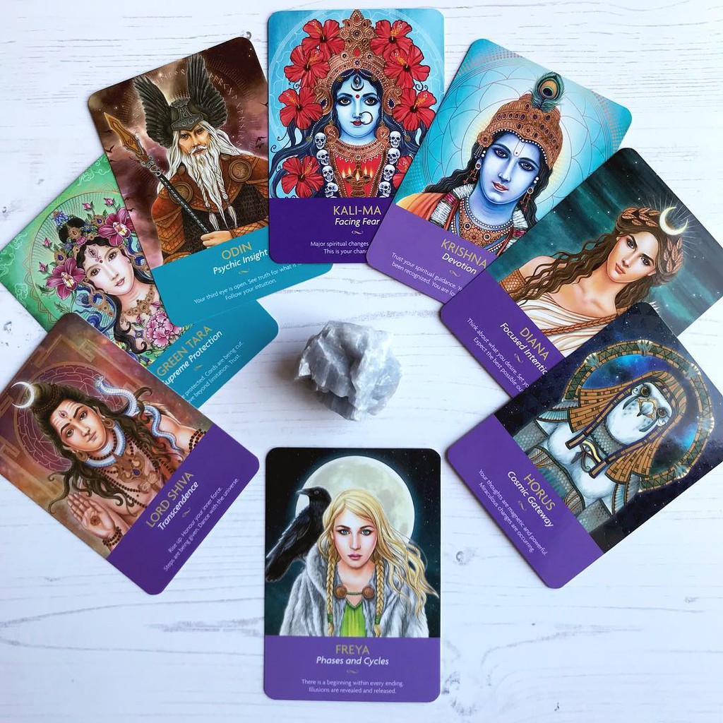 Bộ Bài Keepers of the Light Oracle (Mystic House Tarot Shop) - Bài Gốc Authentic Chính Hãng 100%