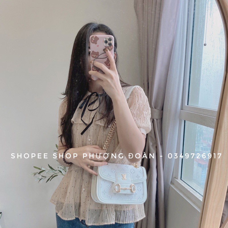 [Mã WAST10K giảm 10K đơn bất kỳ] [Eo vi Hà Hồ] Túi da mềm nhiều ngăn size 20cm sang chảnh