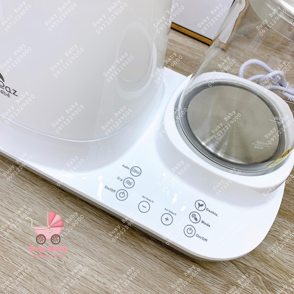 MÁY DUN NƯỚC, TIỆT TRÙNG VÀ SẤY KHÔ 3IN1 MOAZ BÉBÉ MB-018