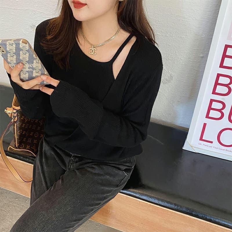 Áo len yếm