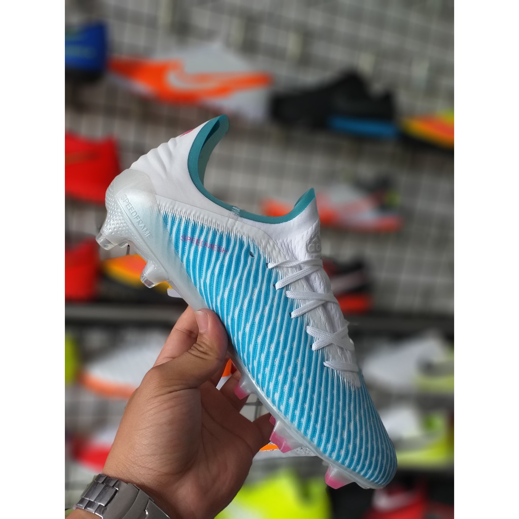 Giày đá bóng sân cỏ tự nhiên Adidas X 19.1 FG Xanh