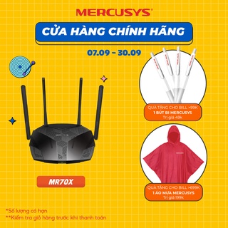 Bộ Phát Wifi Mercusys MR70X Wifi 6 Băng Tần Kép AX1800