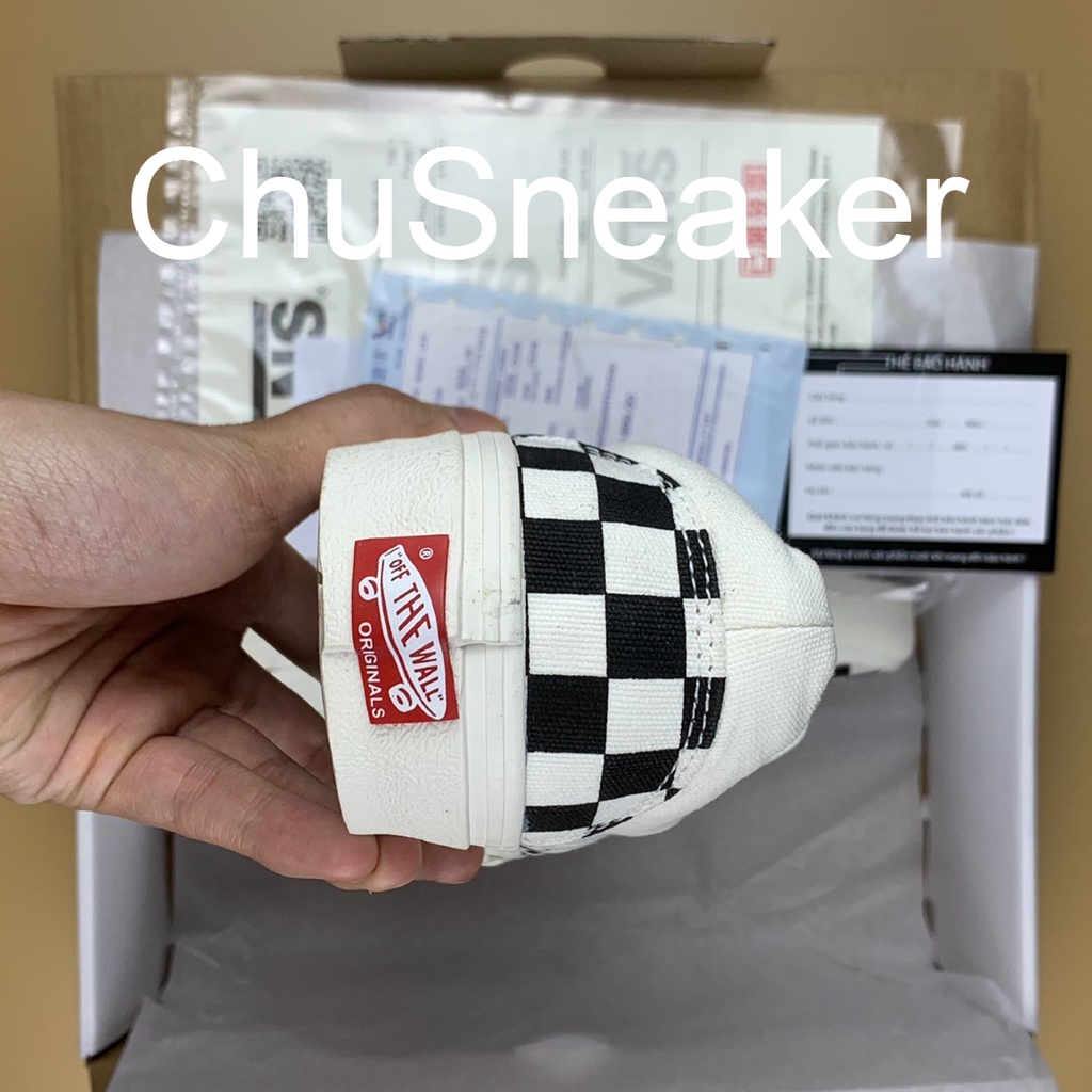 Giày vans vault caro (vans vault Checkerboard Slip On) Hàng TRUNG (Chụp tại Shop)