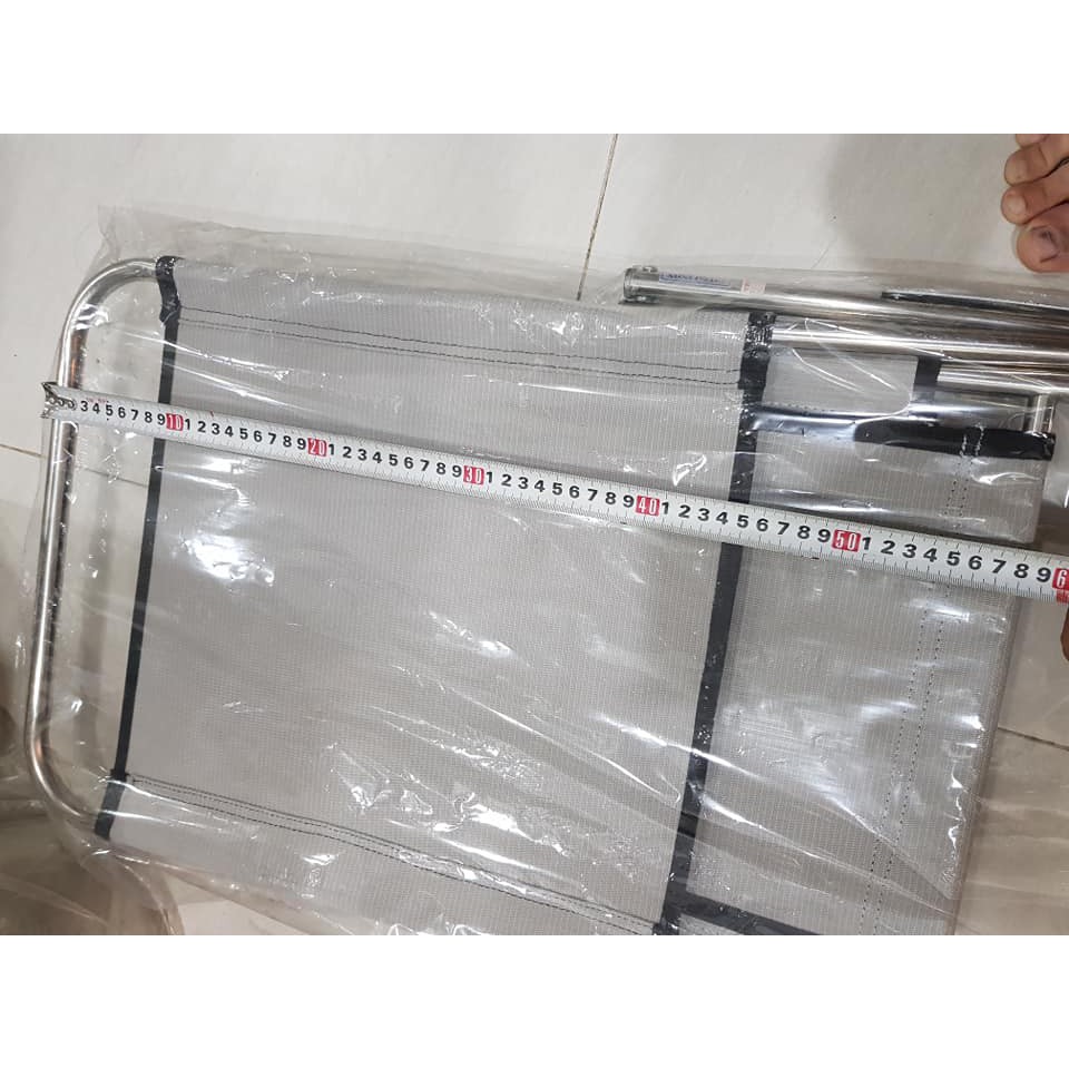 Ghế xếp tựa lưng inox mini Lưng cao-ghế xếp inox lưng cao-ghế câu cá inox lưng cao