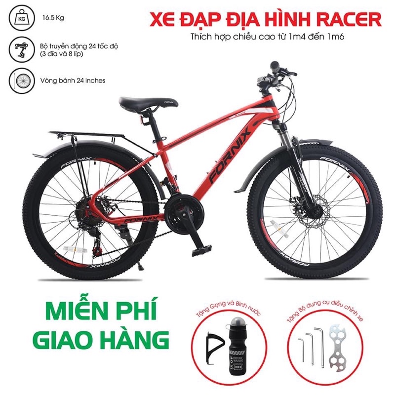 XE ĐẠP ĐỊA HÌNH FORNIX RACER BÁNH 24 inch, bảo hành 12 tháng