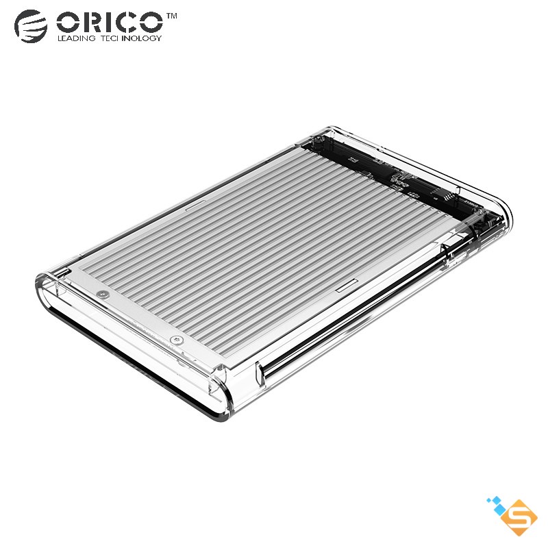 Hộp đựng ổ cứng ORICO HDD 2.5 Inch SATA sang USB 3.0 5Gbps bằng nhôm trong suốt 2179U3 - Bảo Hành 12 Tháng