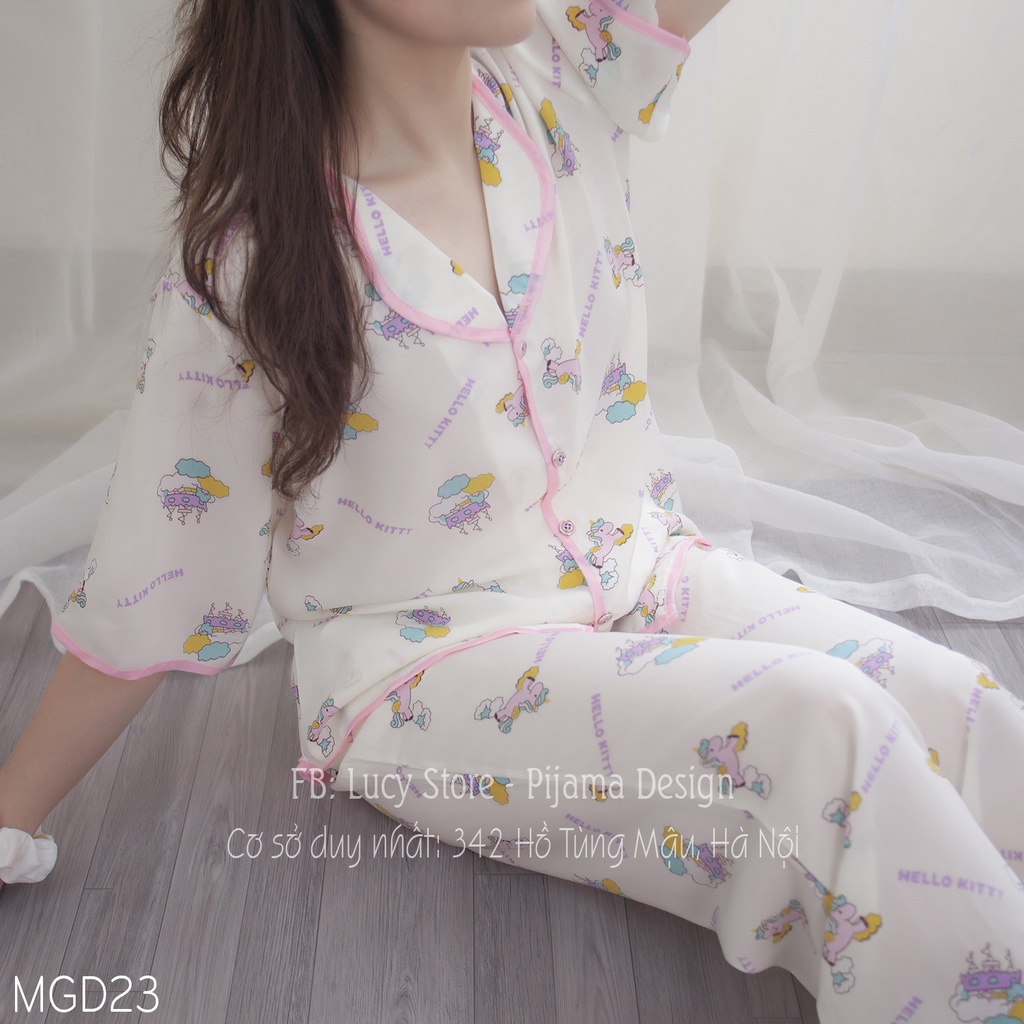 Pijama Nữ Lụa, Đồ Ngủ Lụa Mát Hàng Siêu Cấp