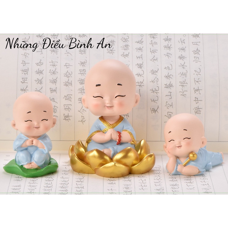 Tượng chú tiểu siêu đáng yêu mẫu 7 mang lại an nhiên trong cuộc sống 💕FREESHIP 50k💕 - Những Điều Bình An