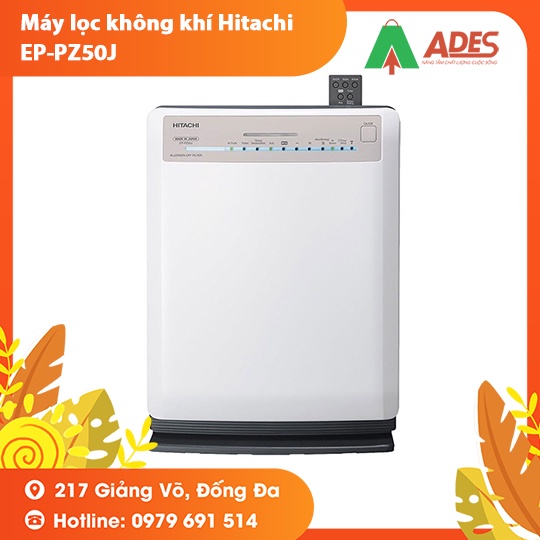 [Mã 154ELSALE2 giảm 7% đơn 300K] Máy lọc không khí Hitachi EP-PZ50J (33m2) lọc bụi diện rộng - BH 12 tháng