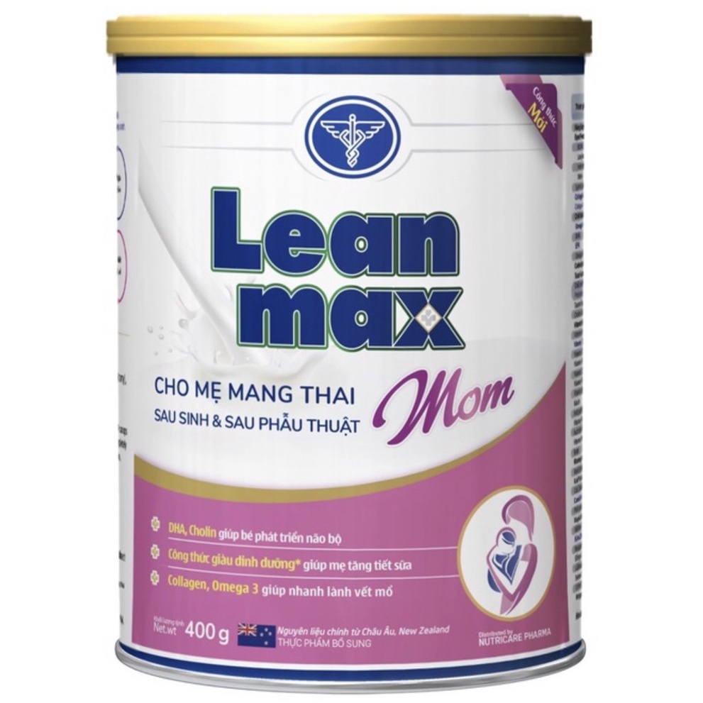 Sữa Lean Max MOM 400gr, 850gr dinh dưỡng cho bà bầu