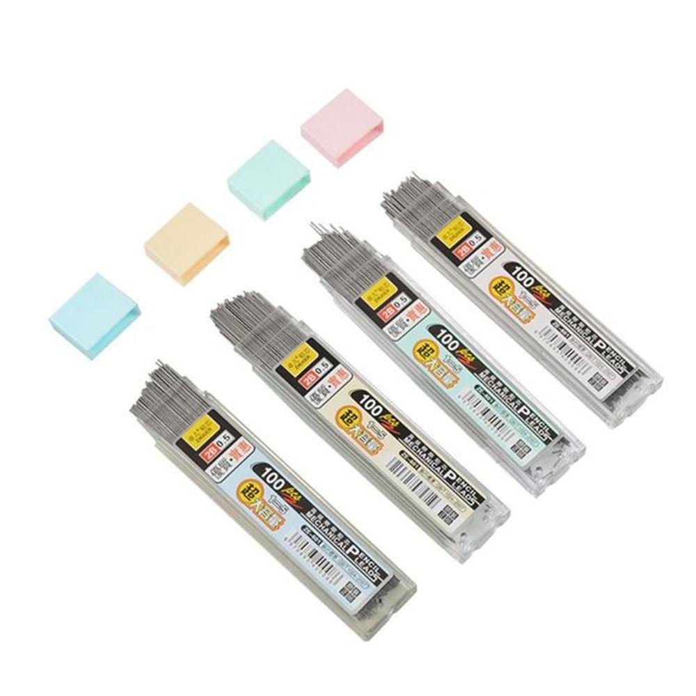 ELEGANT Hộp 100 Lõi Chì 0.5mm Thay Thế Cho Bút Chì Bấm