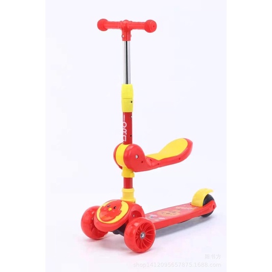 Xe trượt scooter hiệu Be1 chính hãng cho bé từ 2-10 tuổi bánh xe phát sáng