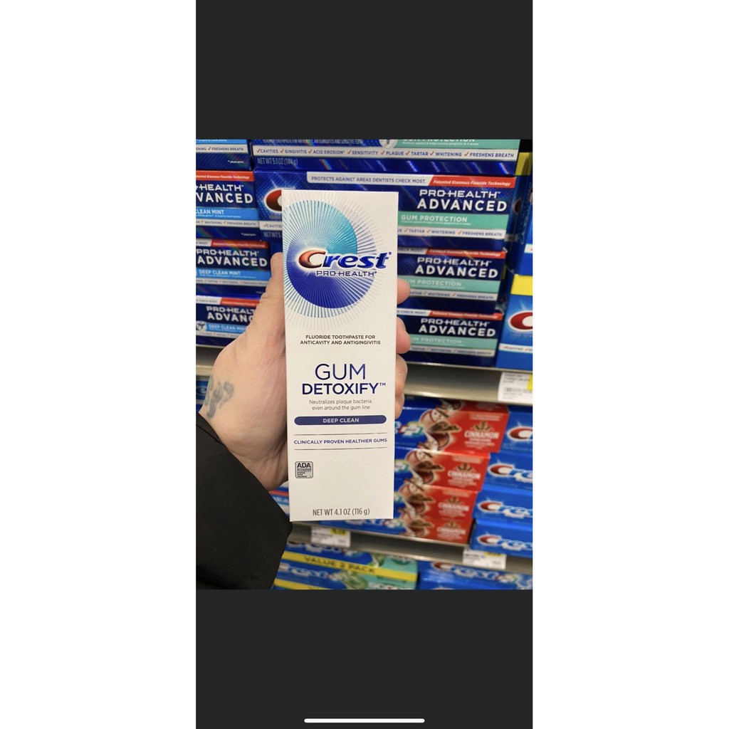 KEM ĐÁNH RĂNG CREST PRO-HEALTH GUM DETOXIFY 116G (HÀNG COSTCO USA) - Mỹ