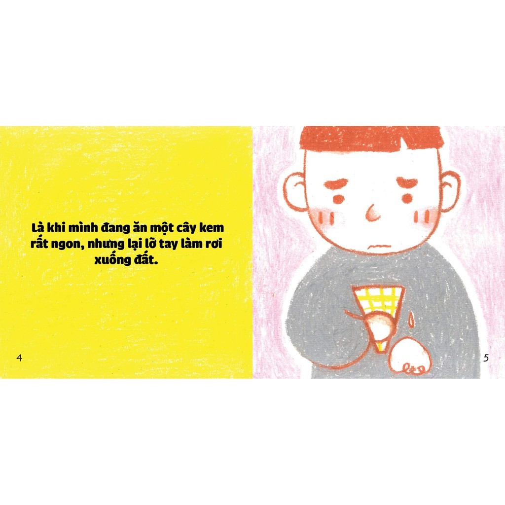 Sách - Ehon Nhật Bản - Buồn là như thế nào nhỉ - dành cho bé từ 0 - 6 tuổi