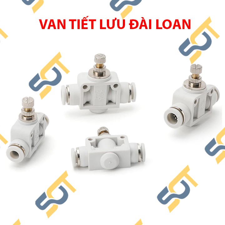 Van tiết lưu STNC Ống 4mm [HÀNG CHÍNH HÃNG - GIÁ SỐC] Van PSA điều chỉnh, khí nén, thuỷ sinh, phun sương - Nhựa trắng