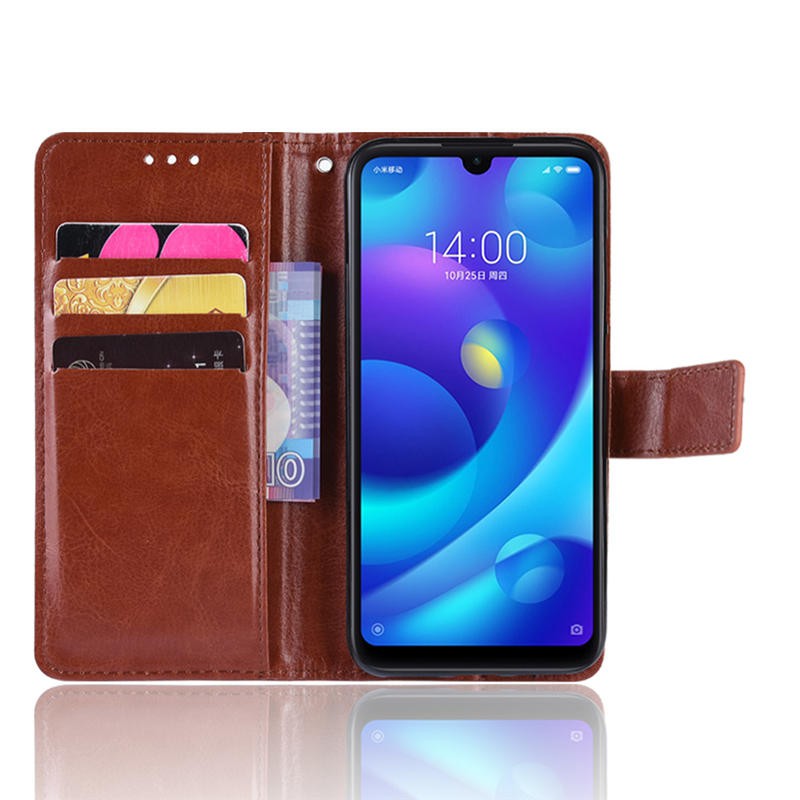 Bao Da Điện Thoại Nắp Gập Cài Khóa Có Ngăn Đựng Thẻ Cho Xiaomi Redmi Note 7 6 Pro 5 4 3 Go 6A 6