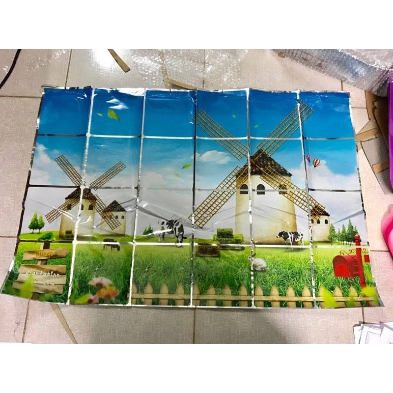 Xả Giấy dán bếp chịu nhiệt cỡ to 60x90cm