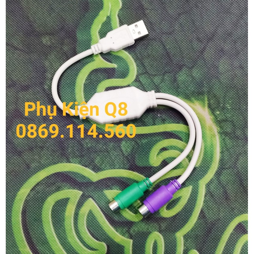 Cáp chuyển đổi USB RA PS/2 thường