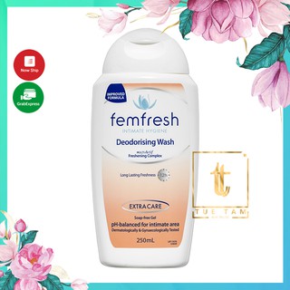 Dung dịch vệ sinh phụ nữ Femfesh Extra care Úc -  250ml - Sạch Sâu, Thơm Vùng Kín