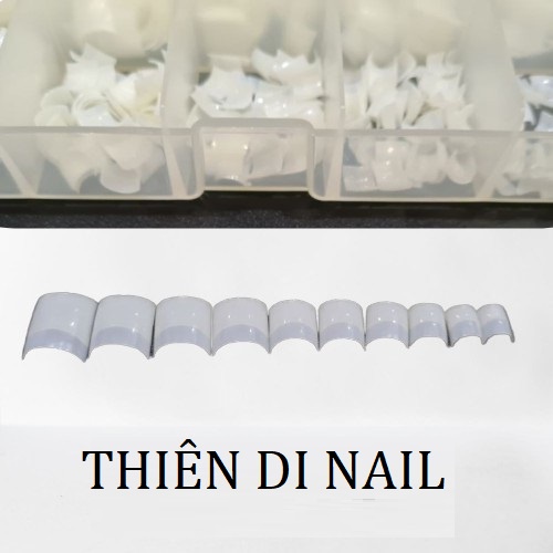 Móng nối chân dành cho đắp bột/gel - Hộp 500 móng đủ size từ 0-9 Thiên Di Nail