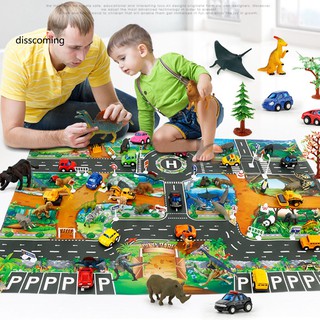 Thảm Lót Sàn Hình Giao Thông Đường Kính 83x57cm