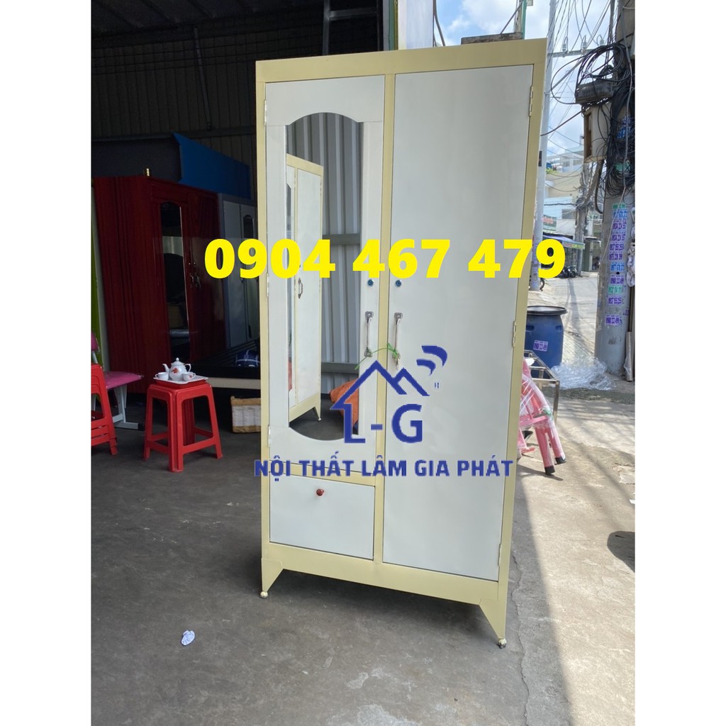 Tủ sắt đựng quần áo - tủ sơn dầu  90x1m8 giá rẻ | BigBuy360 - bigbuy360.vn