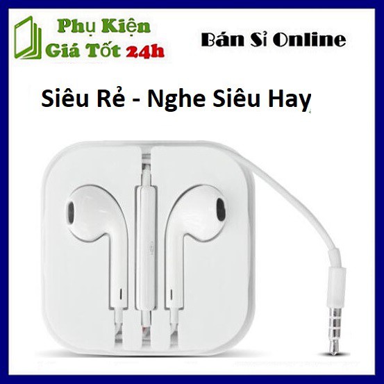 Tai Nghe Jack 3.5 - Âm Thanh Siêu Hay - Có Dây Dành Cho Các Điện Thoại Có Chân Cắm Jack 3.5 mm