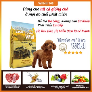 Thức Ăn Cho Chó Poodle Taste Of The Wild Bao 500g - High Praire Bò Rừng & Nai Nướng, Trái Cây Rau Củ Quả