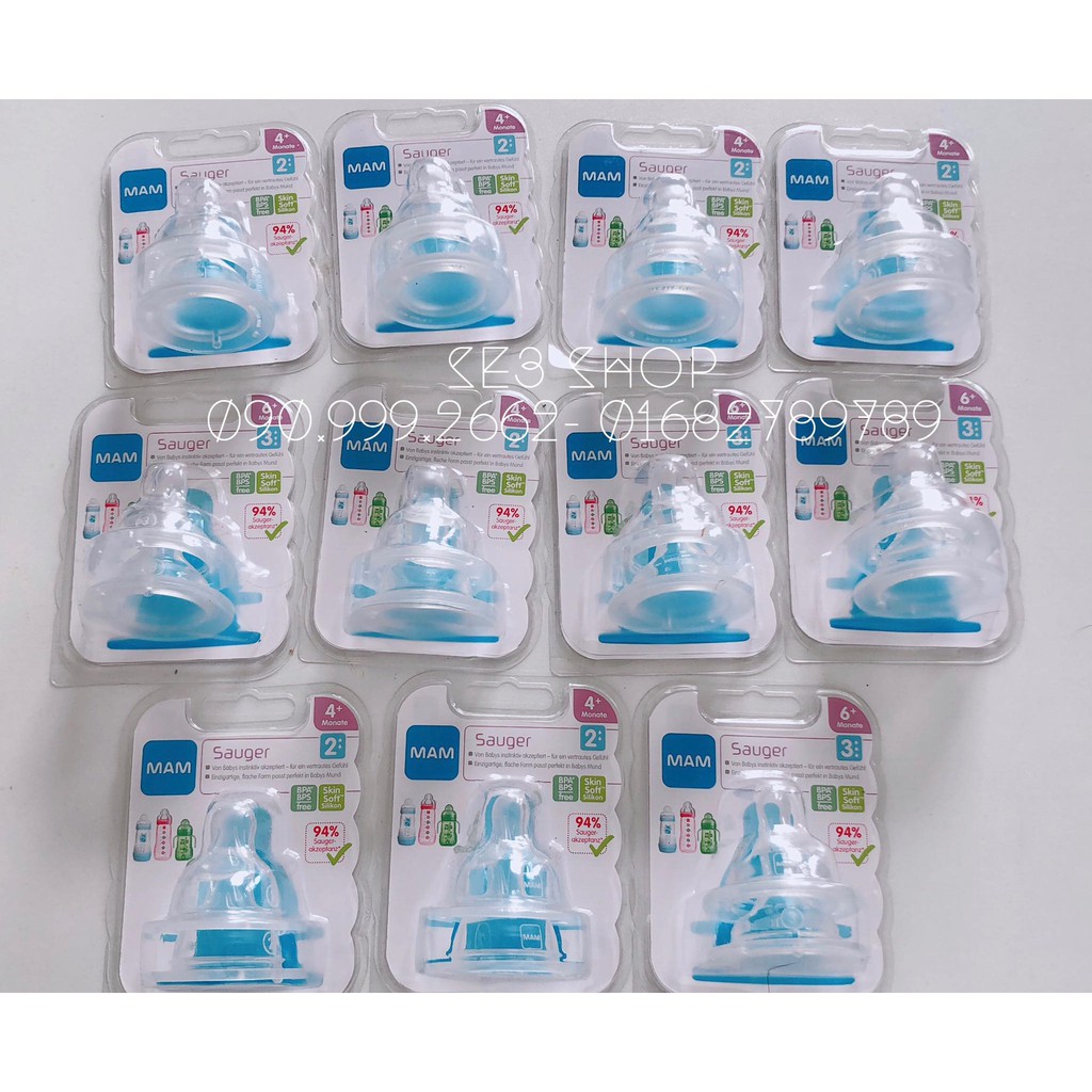 Núm thay bình sữa MAM