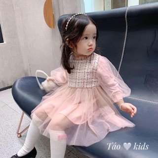 Váy ren hồng cho bé