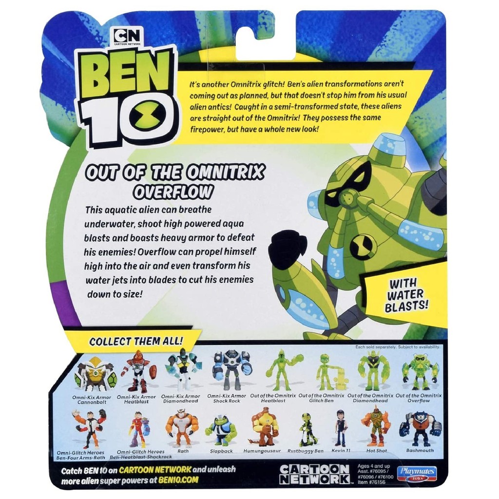 Mô Hình Đồ Chơi Nhân Vật Ben 10 Out Of The Omnitrix Overflow