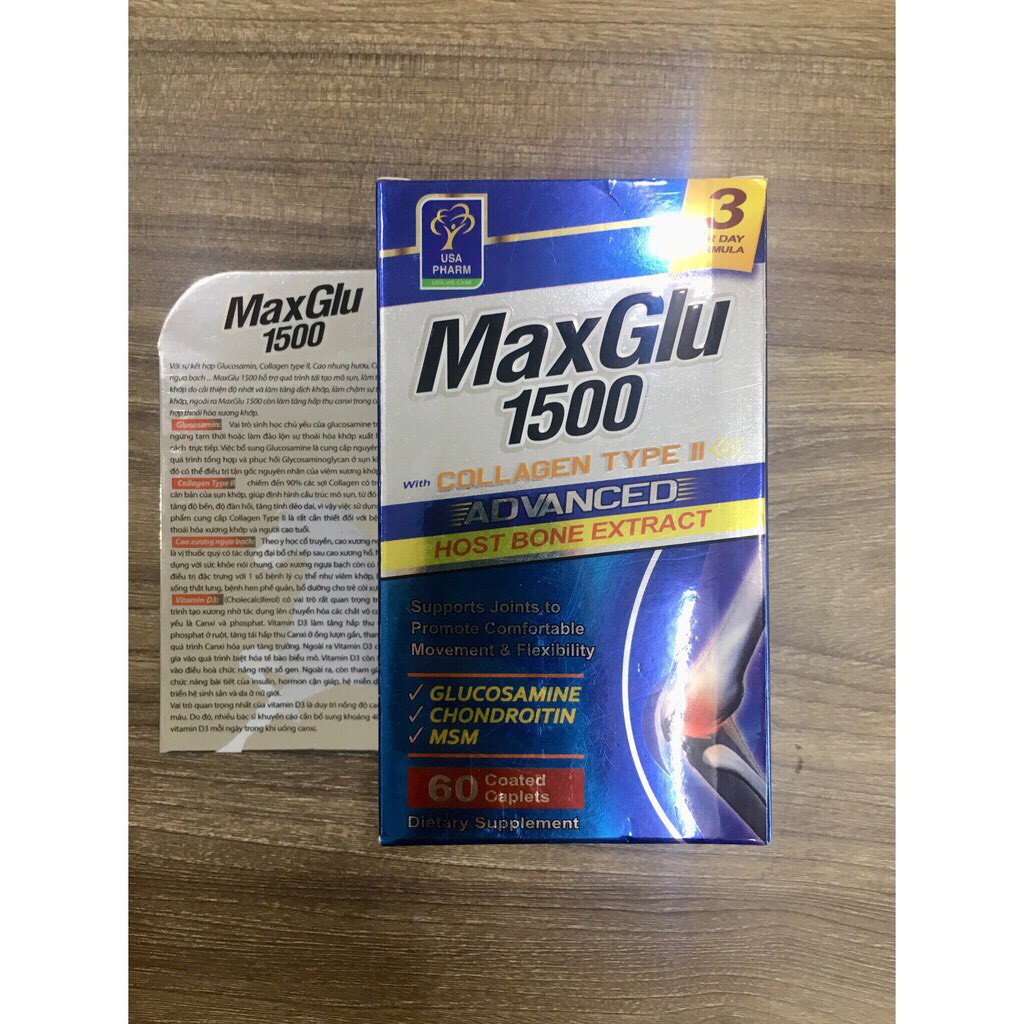 ✅MAXGLU 1500 HỖ TRỢ CHO XƯƠNG KHỚP(sản phẩm này không phải là thuốc không có tác dụng thay thế thuốc chữa bệnh)