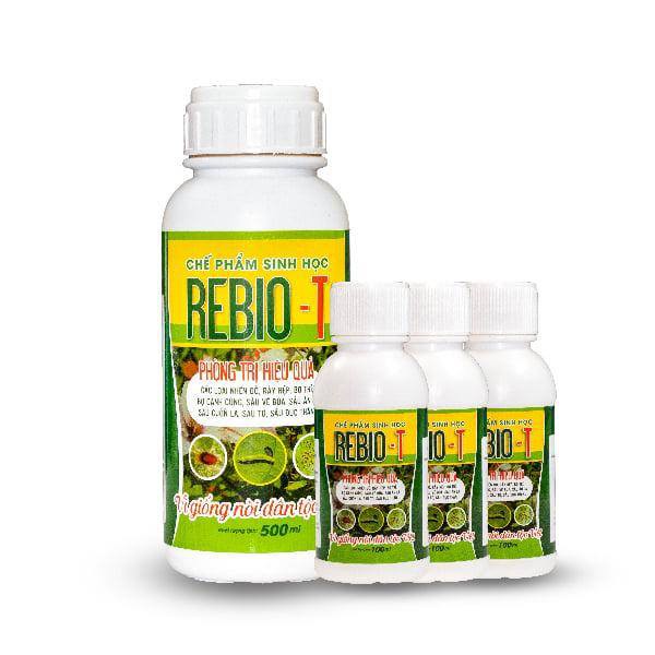 Chế phẩm sinh học REBIO T 500ml- đặc trị nhện đỏ, bọ trĩ, sâu ăn lá, sâu vẽ bùa, sâu cuốn lá... trên cây ăn quả, rau màu