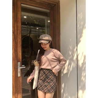 Áo pull len kẻ mỏng motoghi
