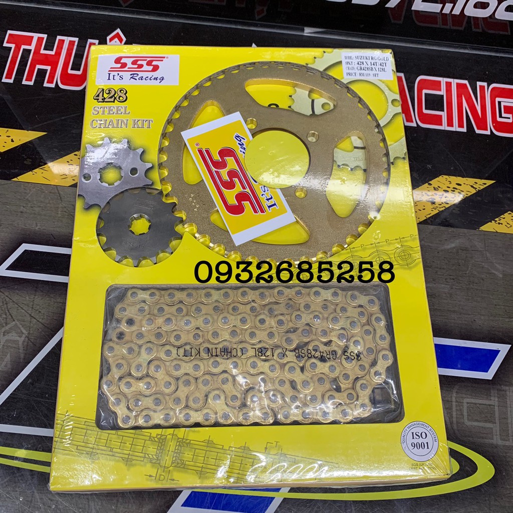 Nhông sên dĩa sport SSS 10ly sắt - Xipo/Satria