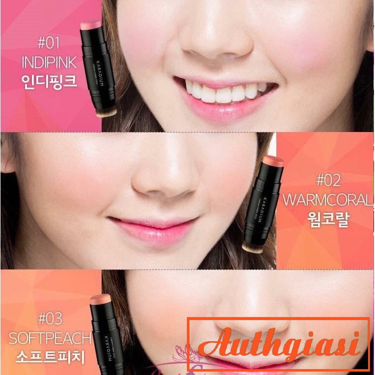 Phấn má hồng thỏi Karadium Cream Cheek Stick mịn màng và tự nhiên dạng kem | BigBuy360 - bigbuy360.vn