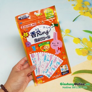 Set 24 Miếng Dán Đuổi Muỗi Kincho Hàng Nội Địa Nhật Bản